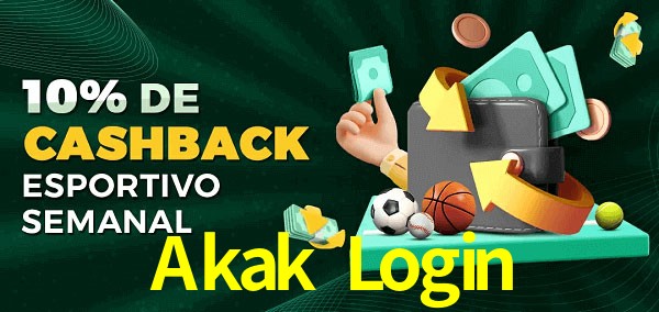 10% de bônus de cashback na Akak Login